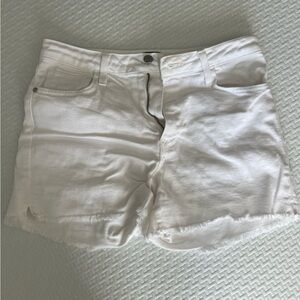 JUST BLACK Women’s M white jean shorts